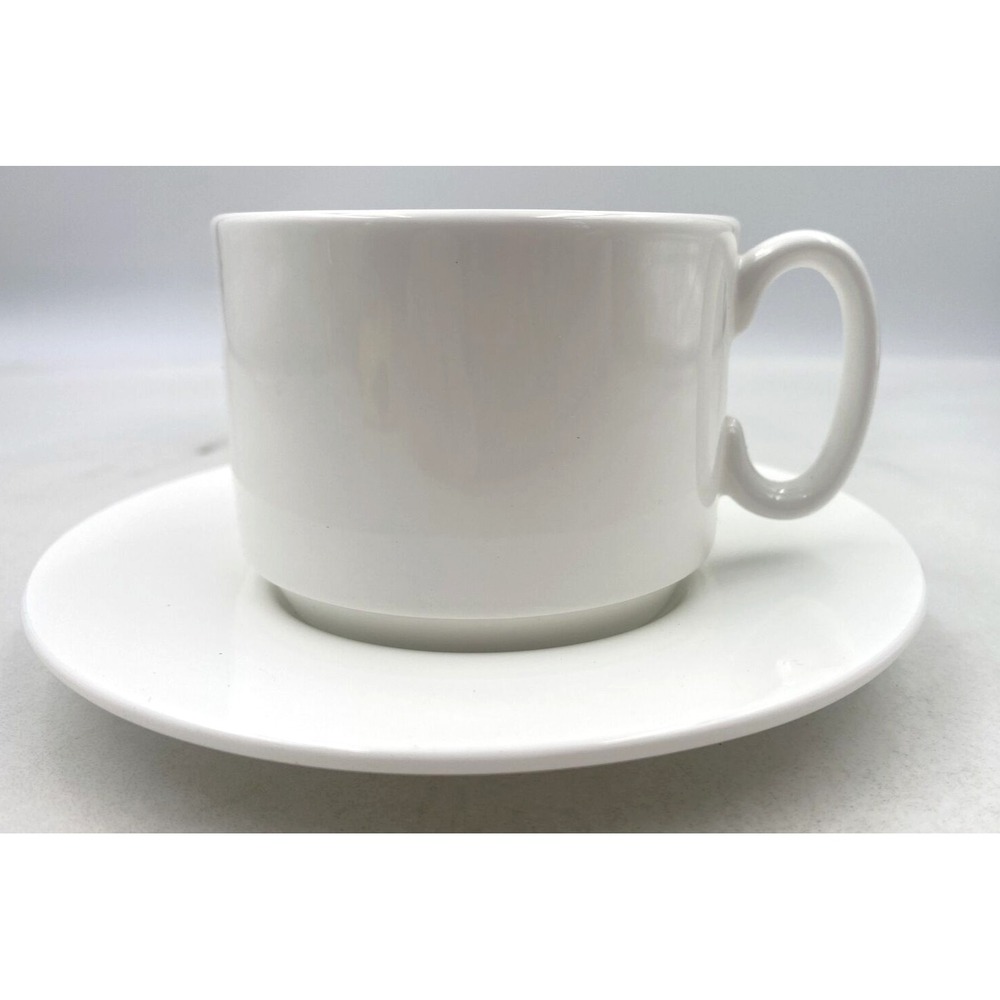 Vintage Izabel Lam Pond Coffee Cup Saucer In White 7 oz Capacity